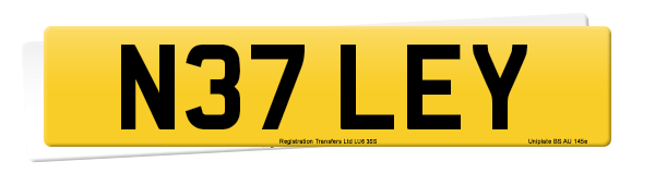 Registration number N37 LEY